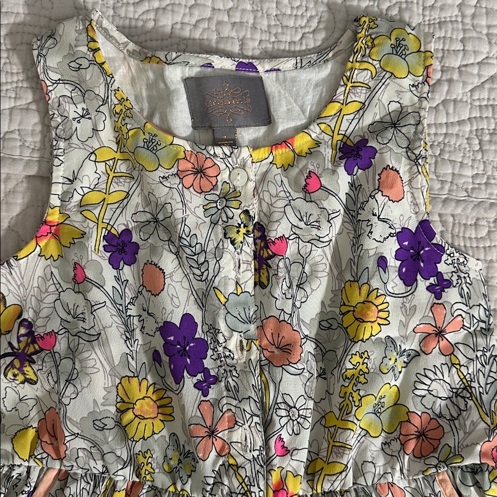 Converse Kids Floral Dress - Purple, Yellow, Orange
